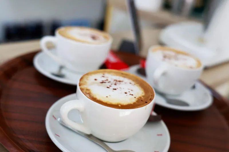 Een vers gezette cappuccino