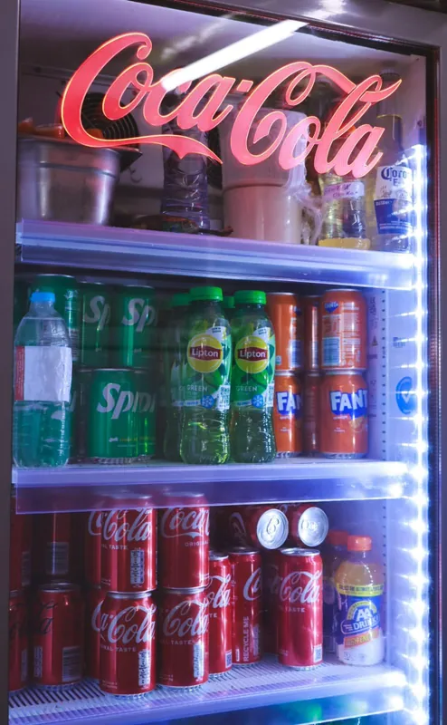 Frisdrank koud in de koeling